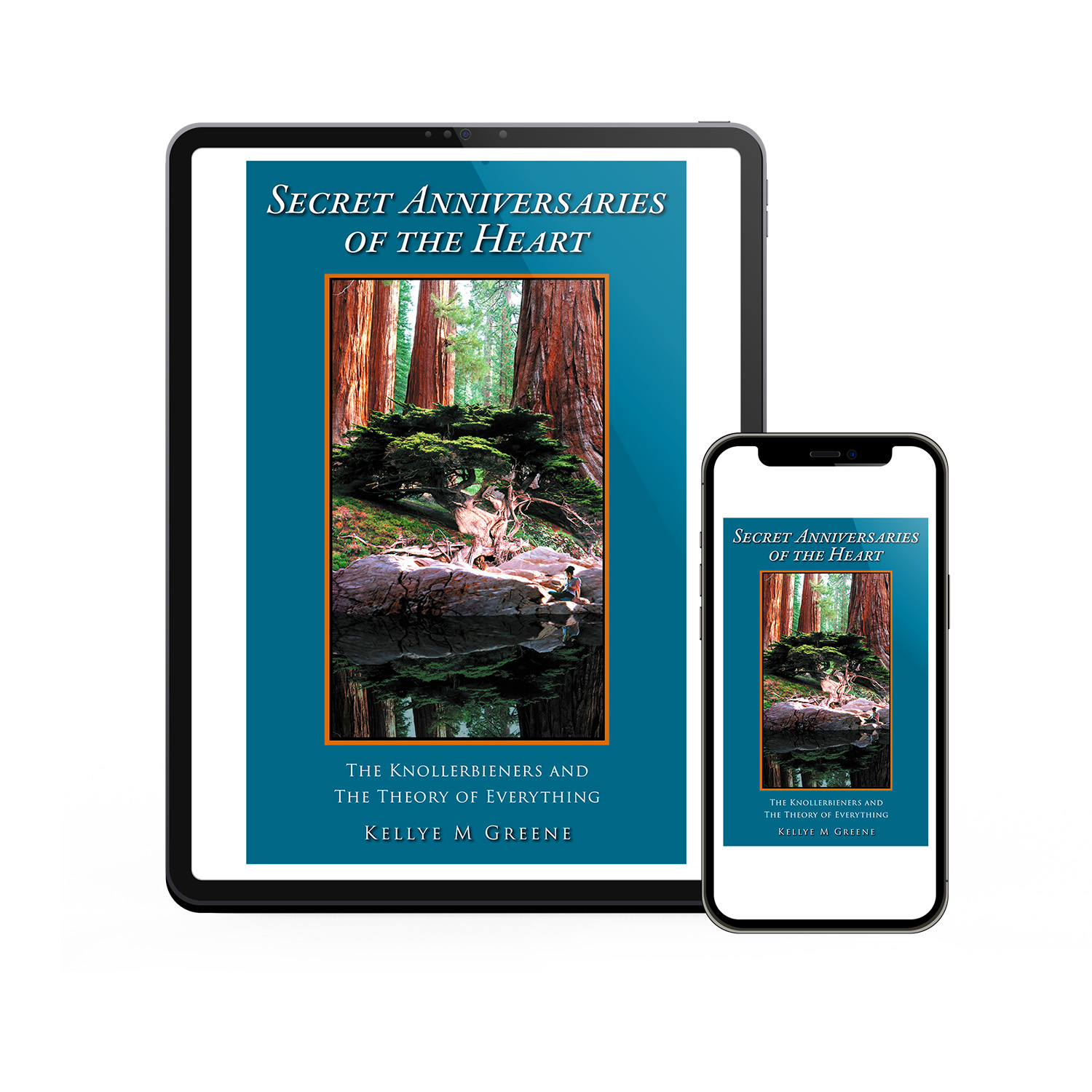 Book cover artwork for 'Secret Anniversaries of the Heart' by Kellye M Greene.